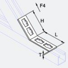 Angolare a 135 dimensioni