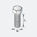 Bullone DIN 933 dimensioni