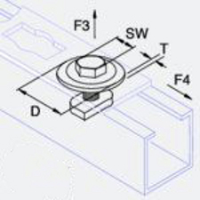 Bullone Montifix L dimensioni