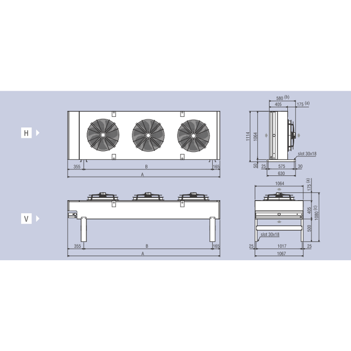 KCE 500E 630 da 1 a 3 motoventilatori