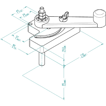 Maniglie per serrande N840 dim