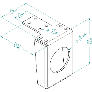 Piedino intermedio DS 105 I dim