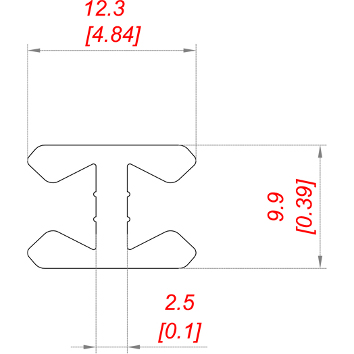 Profili per canali PVC 161 dim